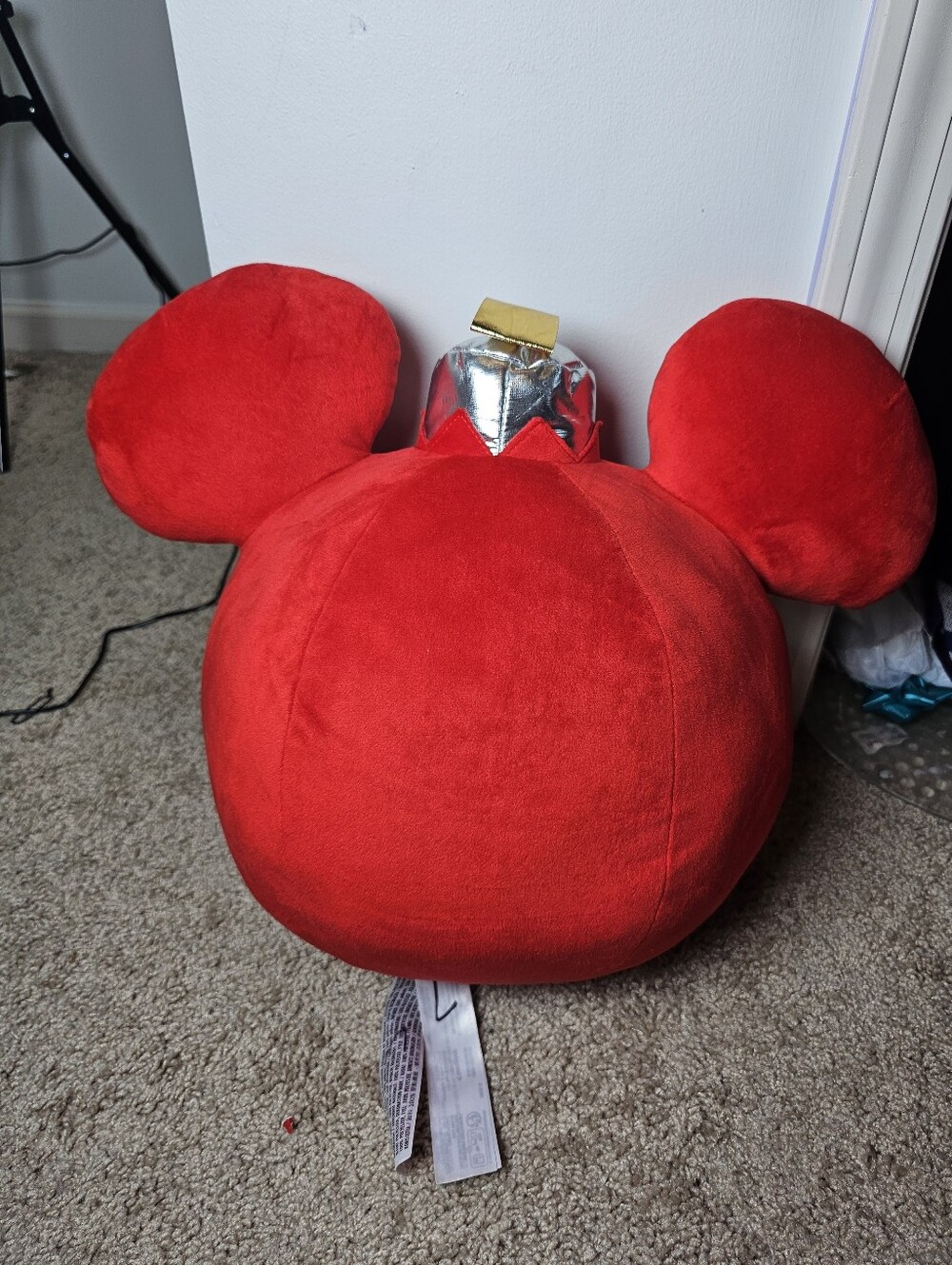 Disney Parks Holiday Christmas Mickey Icon Castle Ornament 16 Inch Pillow - Picture 5 of 5